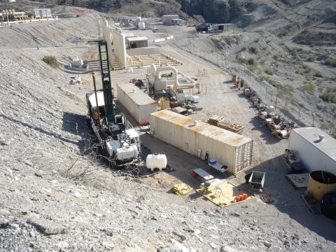 Drilling of the borehole for the future monitoring well cluster, MW-66